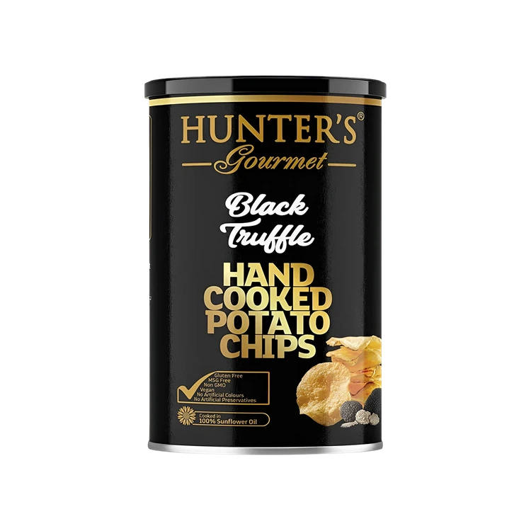 Hunter's Gourmet Black Truffle Potato Chips (Hand Cooked)