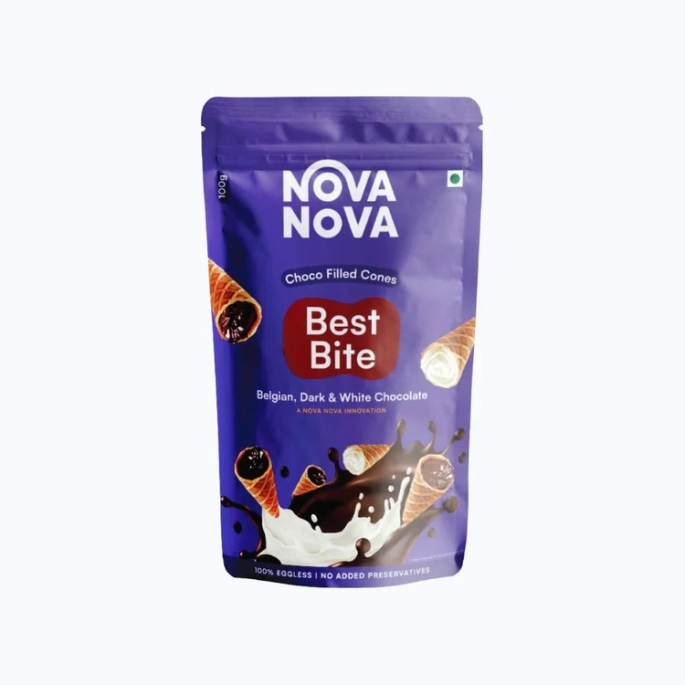 Nova Nova Best Bite Belgian White & Dark Chocolate Bar