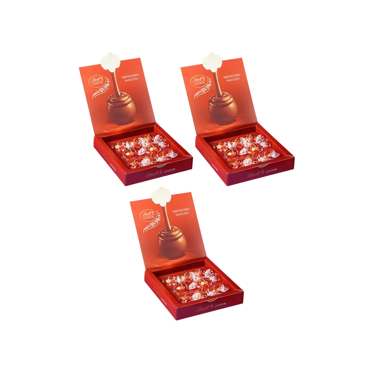 Lindt Lindor Milk Chocolate Gift Pack - Pack of 3