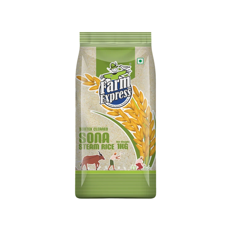 Farm Express Steam Sonamasuri Rice (Medium Grain) (Sonamasuri Akki)