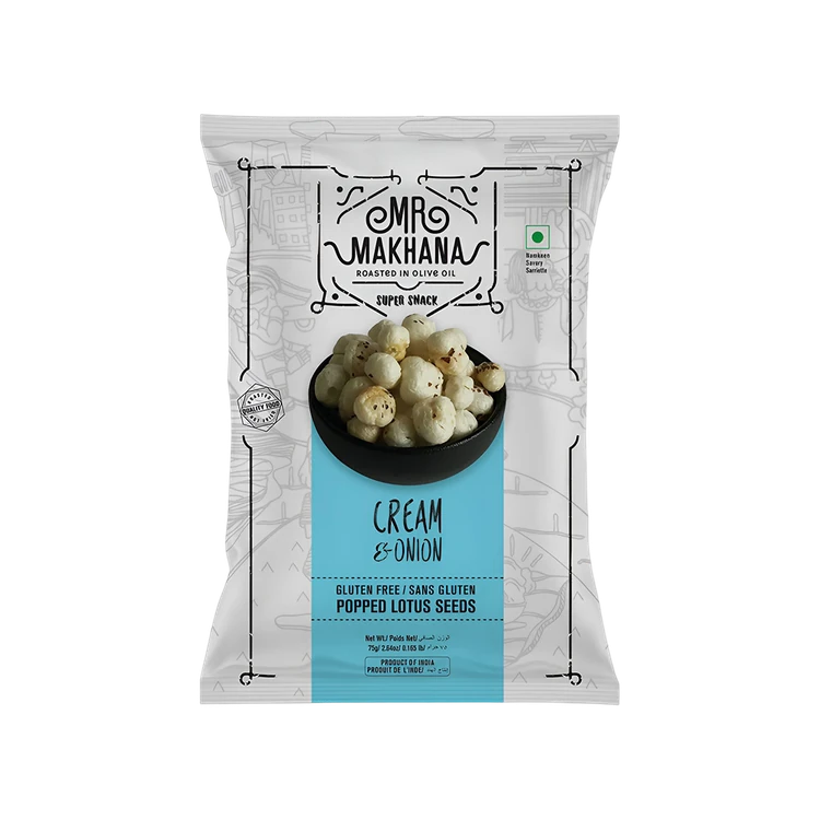 Mr. Makhana Cream & Onion Flavoured Makhana