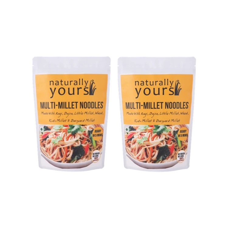 Naturally Yours Multi-Millet No Onion No Garlic Noodles - Pack of 2