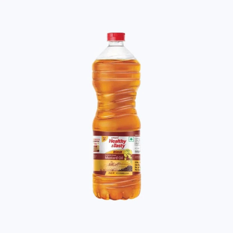 Emami Healthy & Tasty Kachi Ghani Mustard Oil (Sasive Enne)