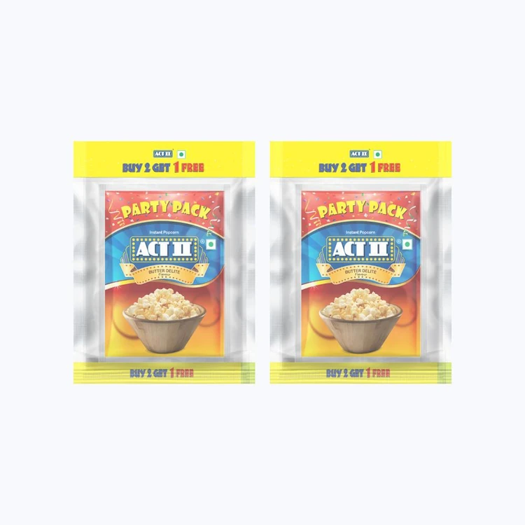 Act II Butter Popcorn - Instant - Buy 2 Get 1 Free - Pack of 2