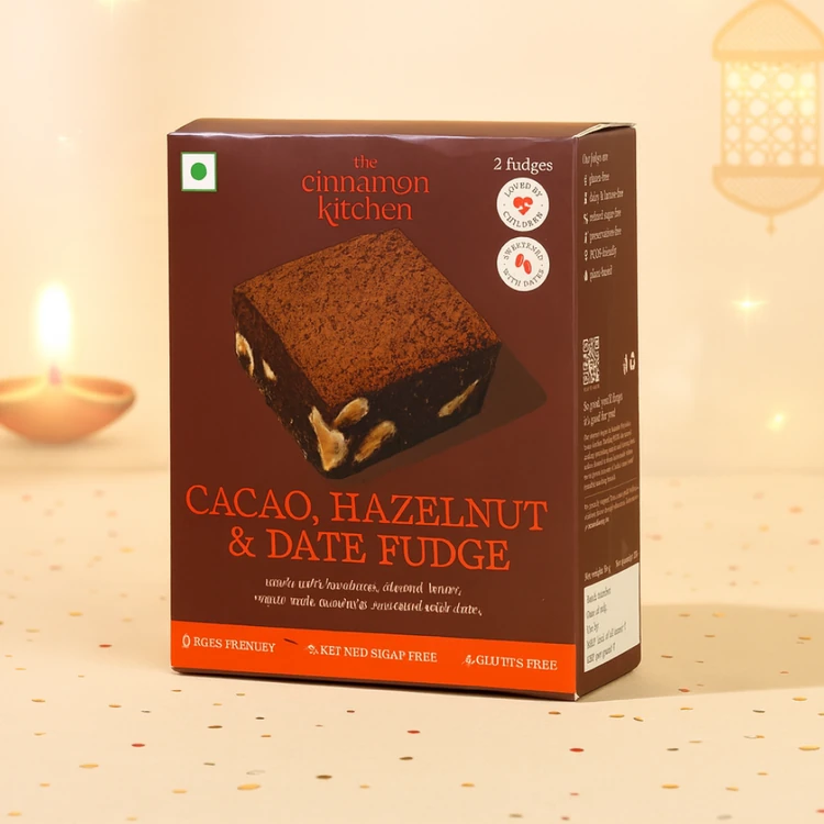 The Cinnamon Kitchen Cacao, Hazelnut & Date Fudge Brownie