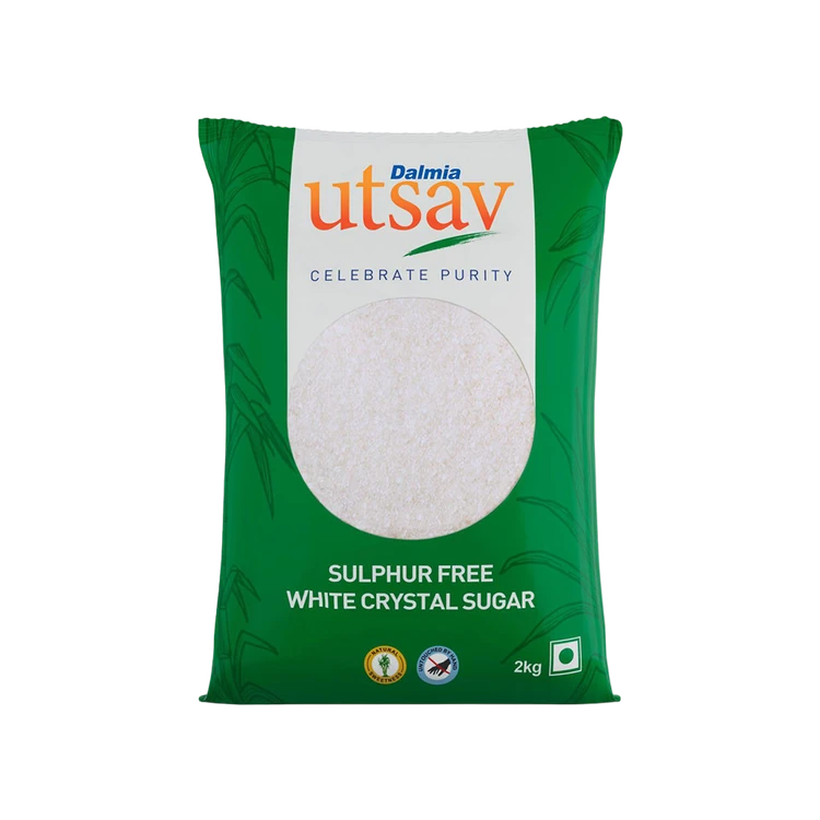 Dalmia Utsav White Crystal Sulphurless Sugar (Sulphur Rahitha Sakkare)