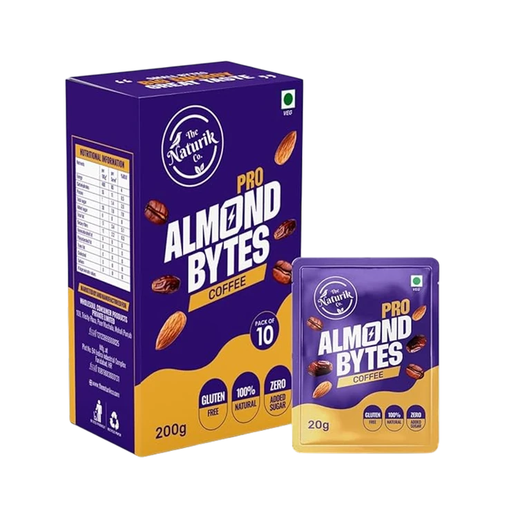 THE NATURIK CO Pro Almond Coffee Energy Bar