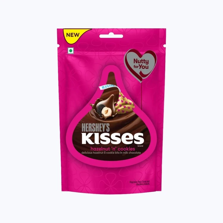 Hershey's Kisses Hazelnut n Cookies Milk Chocolate Pack