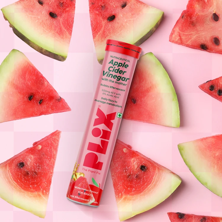 Plix Apple Cider Vinegar Effervescent Tablets (Watermelon)