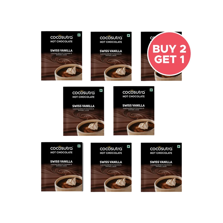 Cocosutra Swiss Vanilla Hot Chocolate - Buy 2 Get 1 Free