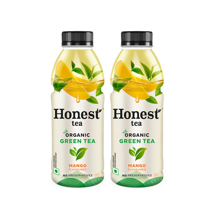 Honest Tea Mango Flavour Organic Green Tea - Pack of 2