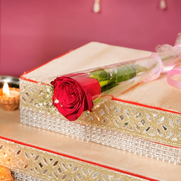 Red Rose Single Flower