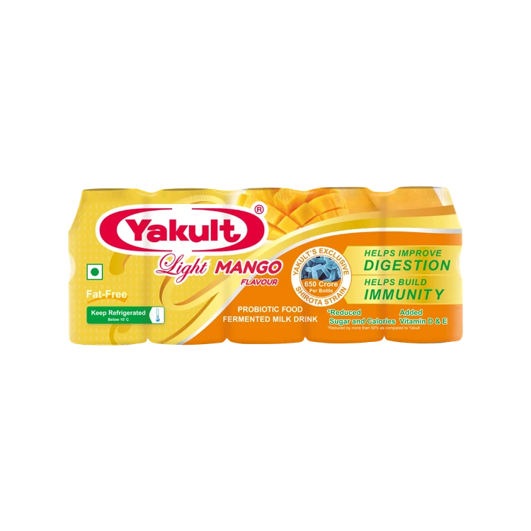 Yakult Light Mango Probiotic Fermented Milk Drink