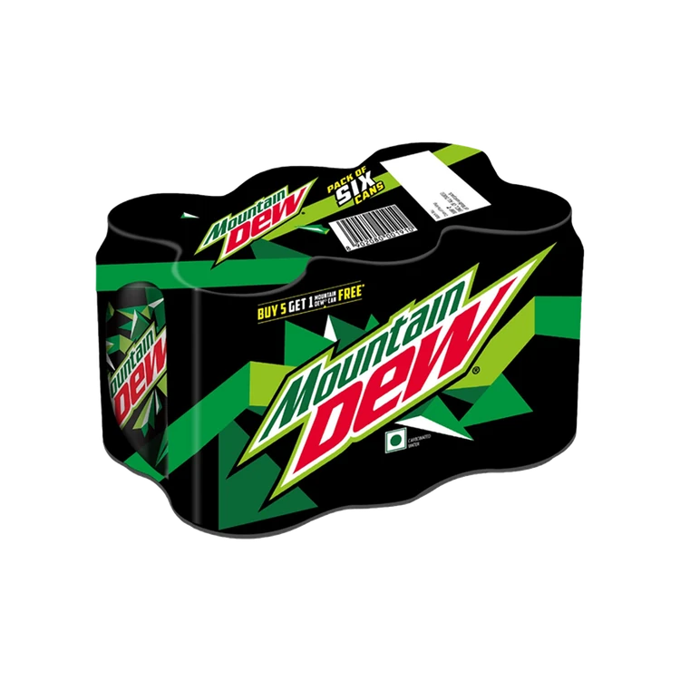 Mountain Dew Soft Drink Can - Pack of 6
