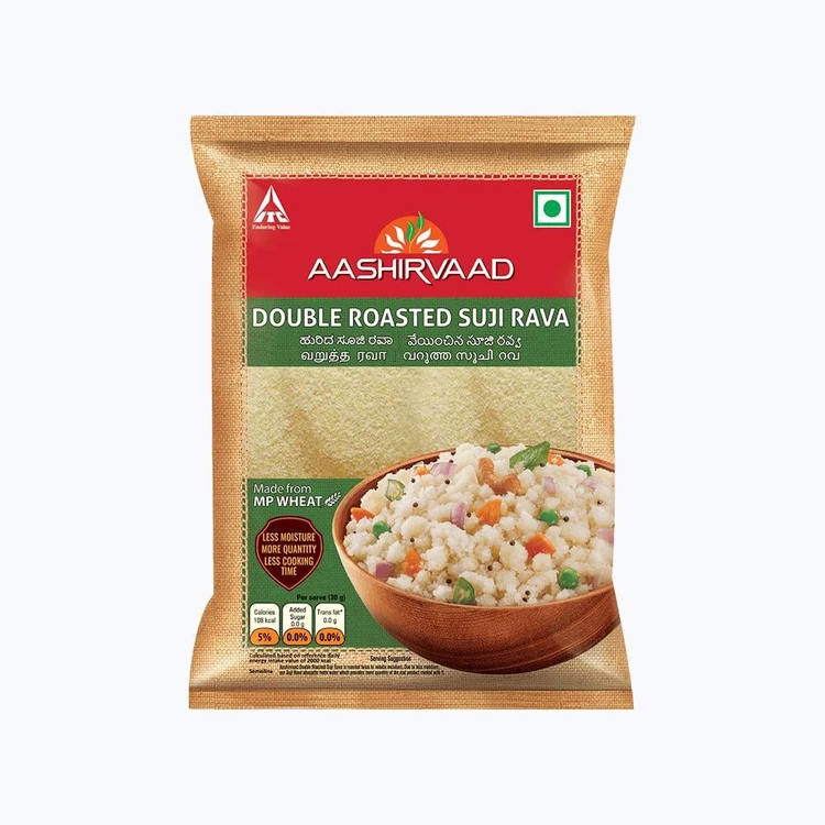 Aashirvaad Double Roasted Sooji Rava (Hurida Rave)