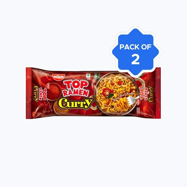 Top Ramen Curry Veg Noodles - Pack of 2