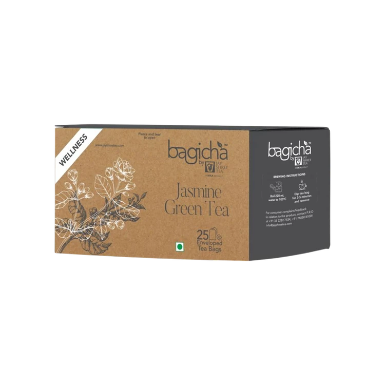 Bagicha By Jay Shree Tea Jasmine Flavoured Green Tea Bags