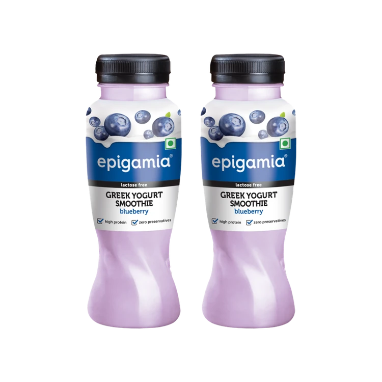 epigamia Blueberry Greek Yogurt Drink - Pack of 2