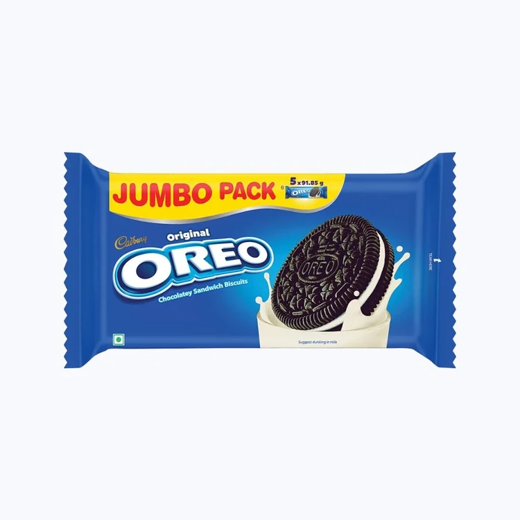 Cadbury Oreo Vanilla Sandwich Cream Biscuits Jumbo Pack