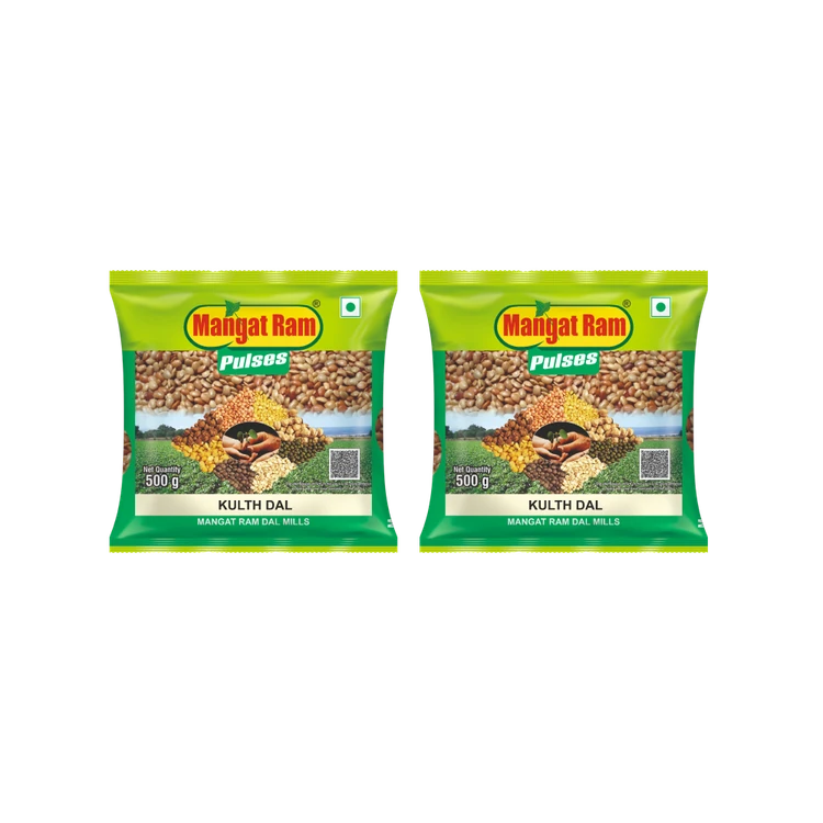 Mangat Ram Pulses Kulth Dal/ Horse Gram - Pack of 2 (Huruli Kaalu)