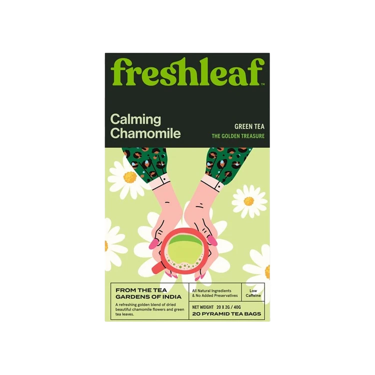 Freshleaf Calming Chamomile Green Tea Bags