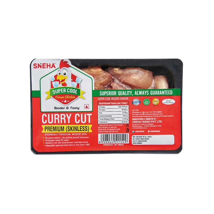 Sneha Super Cool Frozen Chicken Curry Cut (Skinless)