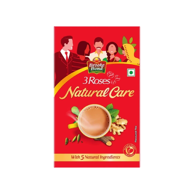 Brooke Bond 3 Roses 3 Roses Natural Care Tea