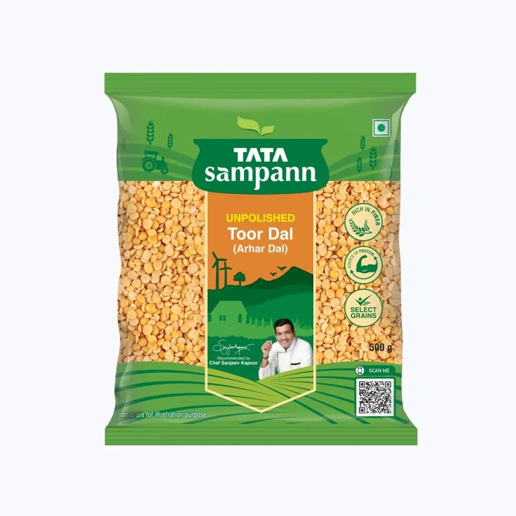 Tata Sampann Unpolished Toor Dal/Arhar Dal (Togari Bele)