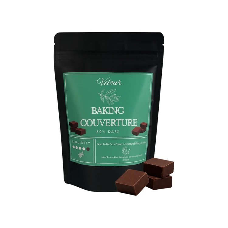 Velour 60% Dark Baking Couverture Chocolate