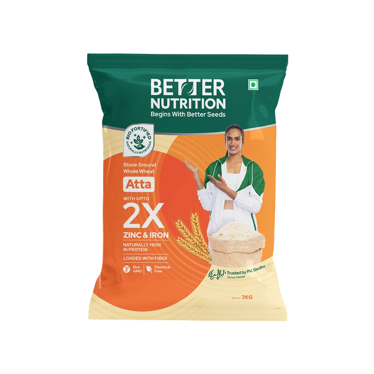 Better Nutrition Wheat Atta – 2X Nutrition (Godihittu)