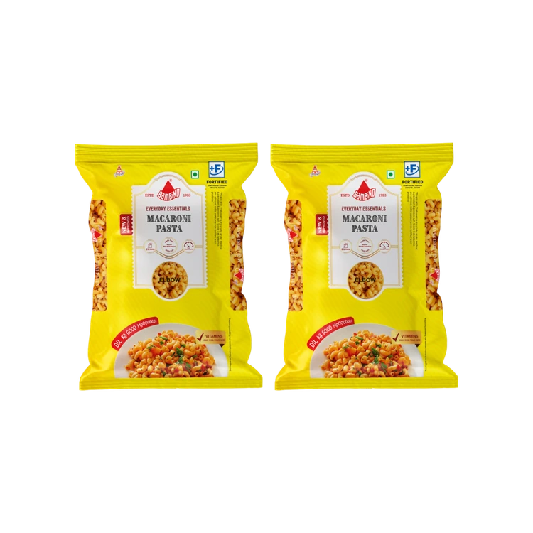 Bambino Macaroni Durum Wheat Elbow Pasta - Pack of 2
