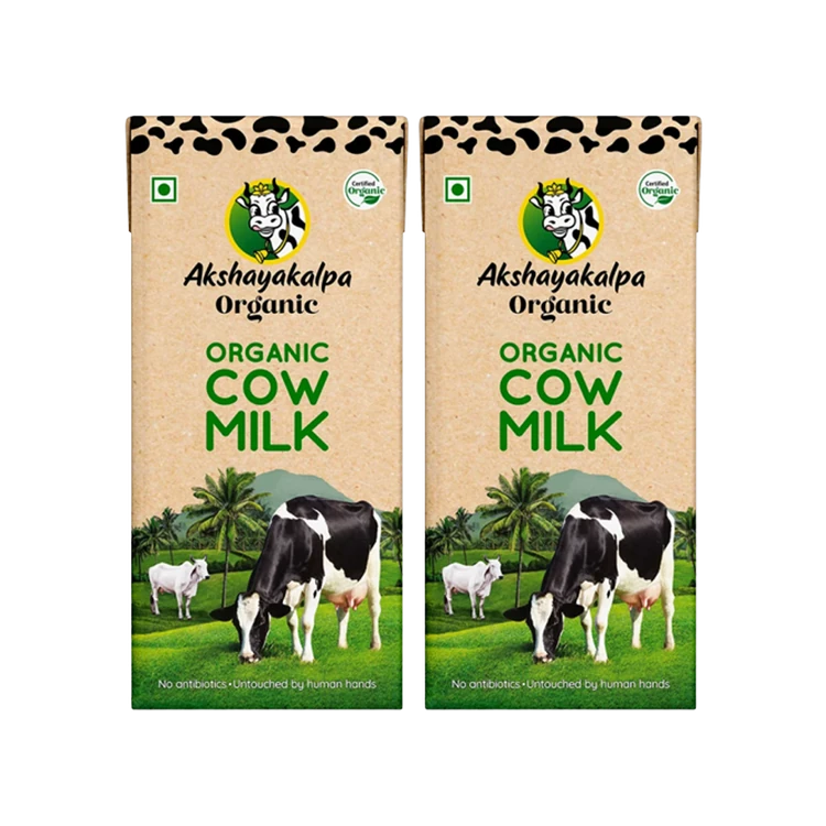 Akshayakalpa Organic Cow Milk - Pack of 2