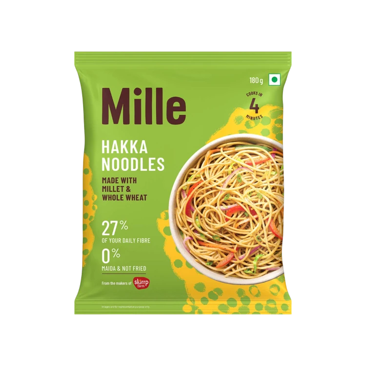 Mille Hakka Noodles Made With Millet & Whole Wheat