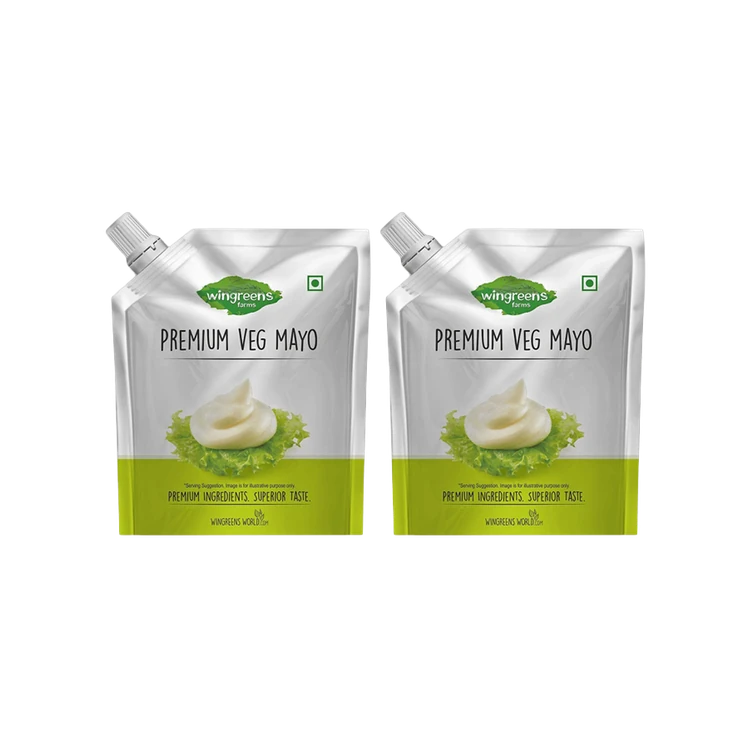 Wingreens Farms Premium Veg Mayonnaise - Pack of 2