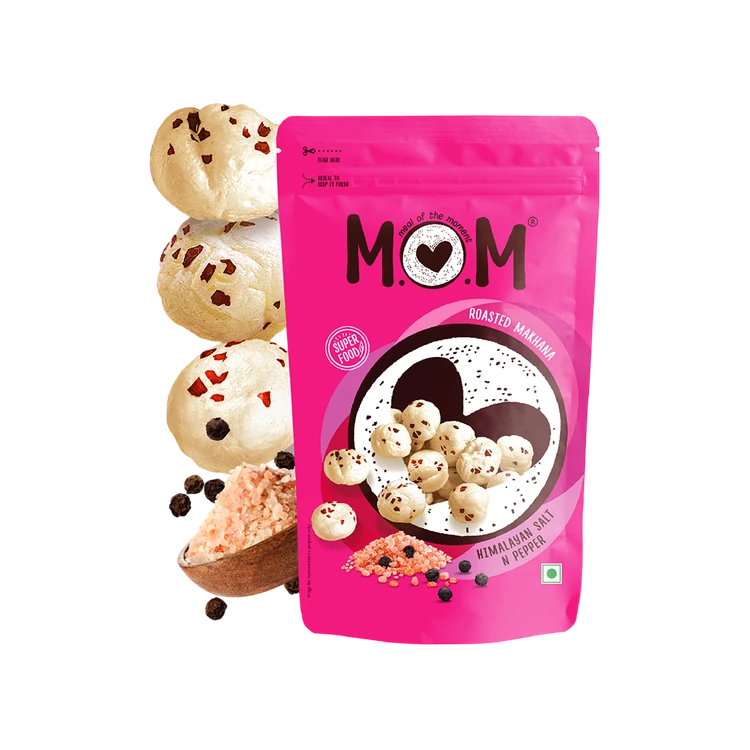 Himalayan Salt & Pepper Roasted Makhana by MOM - Meal Of The Moment