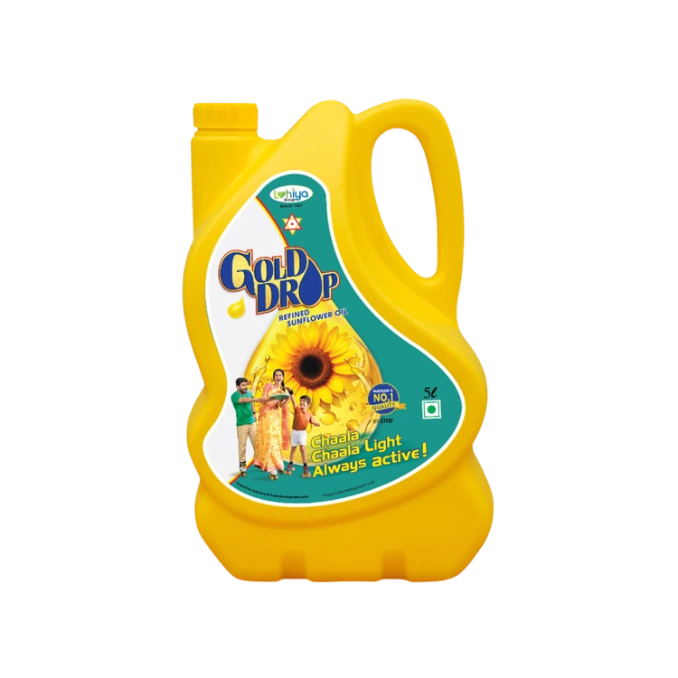 Gold Drop Sunflower Oil 5 l (Suryakanthi Enne)