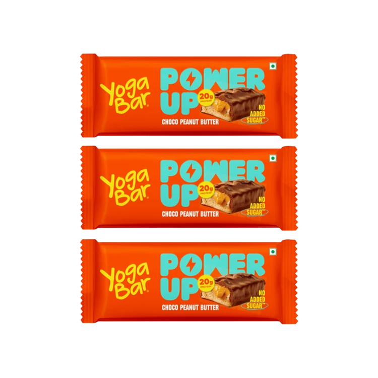 Yoga Bar 20 g Protein Bar, Choco Peanut Butter, No Added Sugar - Pack of 3