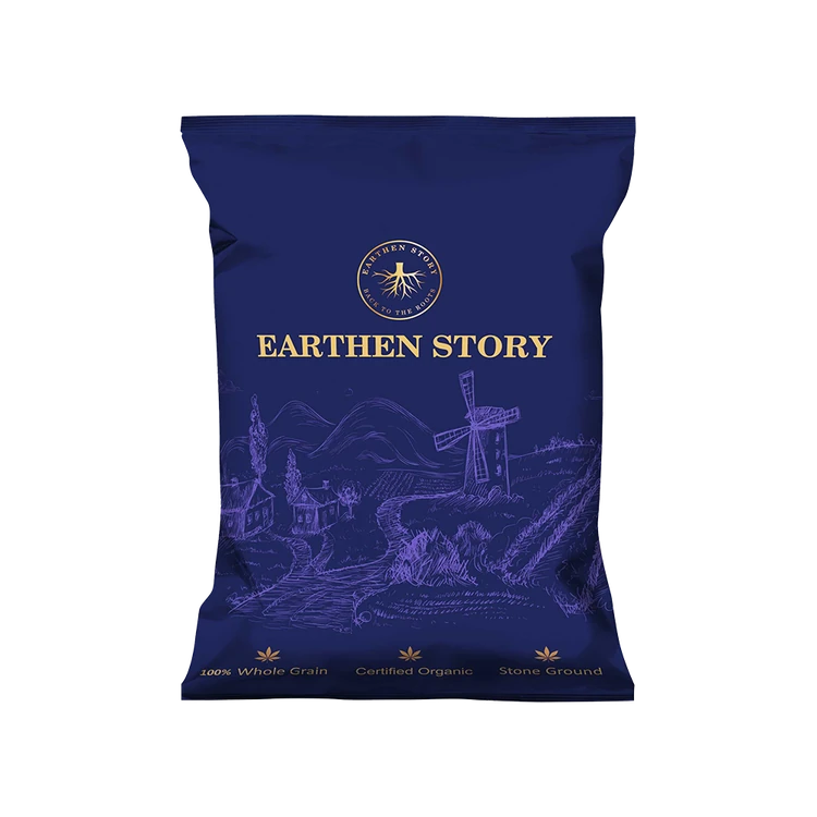 Earthen Story Stoneground Organic Khapli Wheat Atta