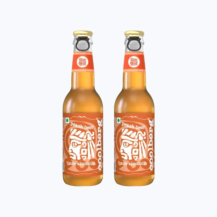 Coolberg Peach Non-Alcoholic Beer - Pack of 2