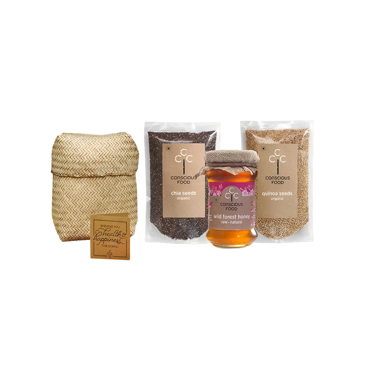 Conscious Food Health and Wellness Gift Pack (Seeds + Honey)
