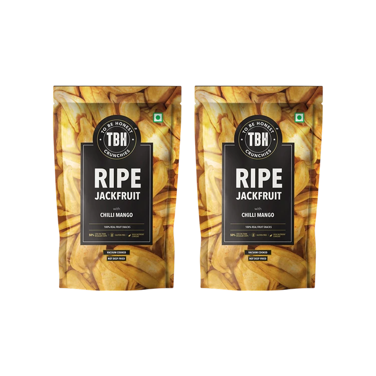 To Be Honest Ripe Jackfruit Chips with Chilli Mango - Pack of 2