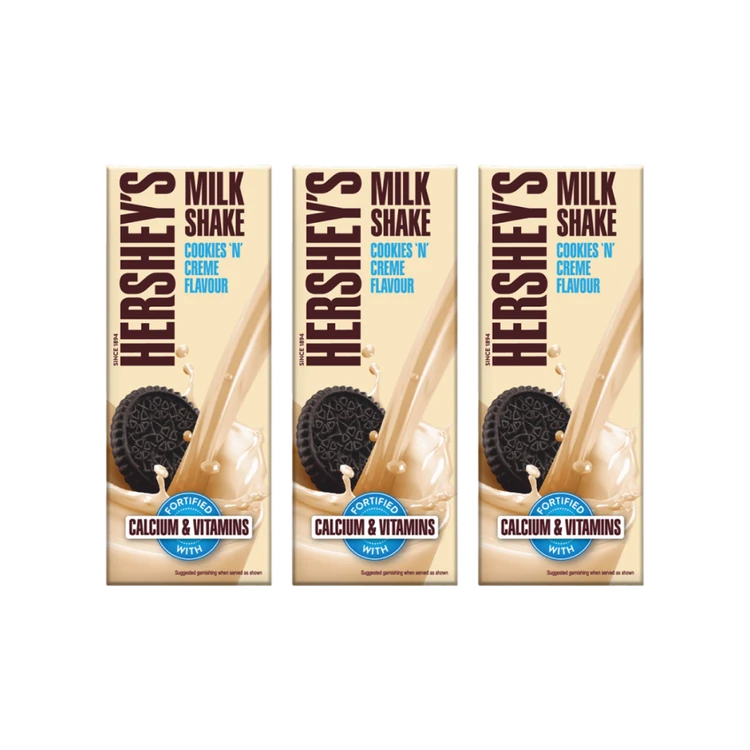 Hershey's Cookies 'n' Creme Flavour Milkshake - Pack of 3