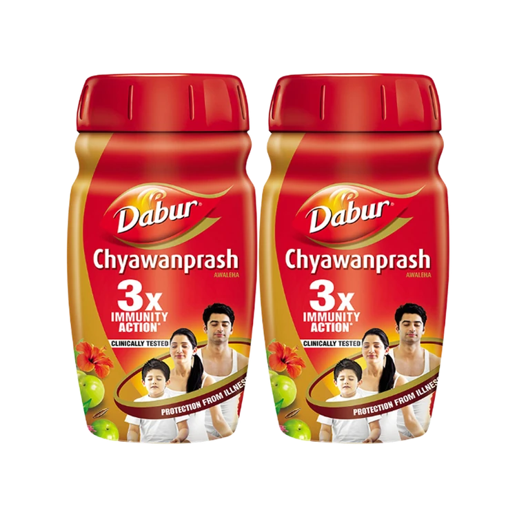 Dabur Chyawanprash Awaleha (950 g) - 3x Immunity Action with 40+ Ayurvedic Herbs - Pack of 2