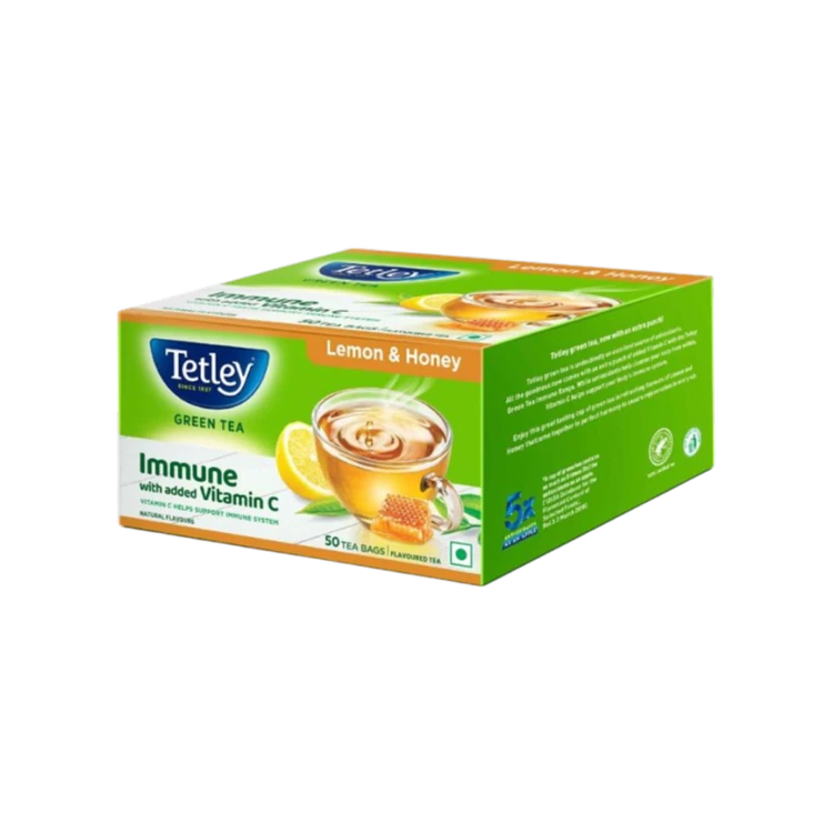 Tetley Lemon & Honey Flavoured Green Tea Bags