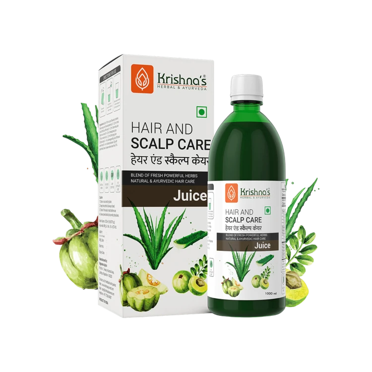Krishna's Herbal & Ayurveda Hair And Scalp Care Herbal Juice