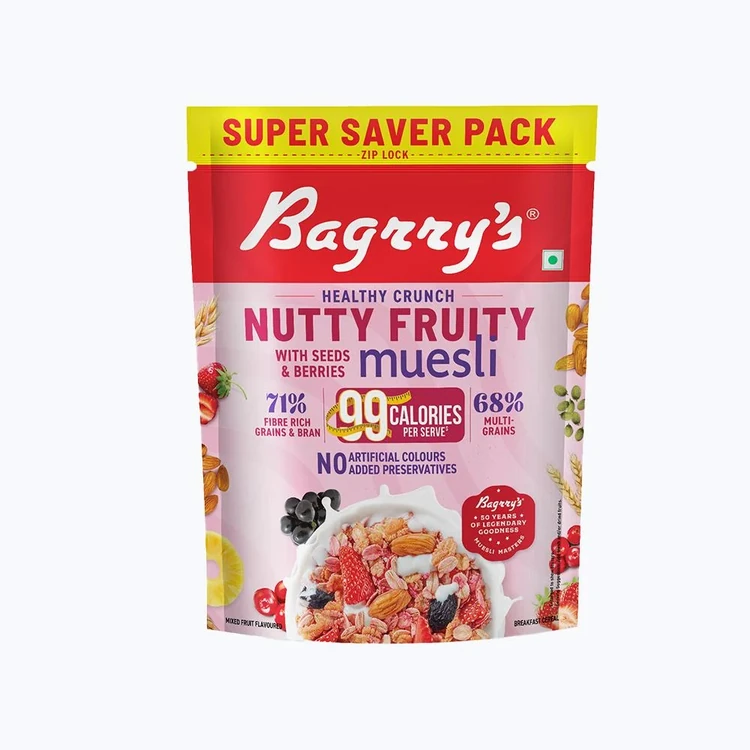 Bagrry's Healthy Crunch Nutty Fruity Muesli