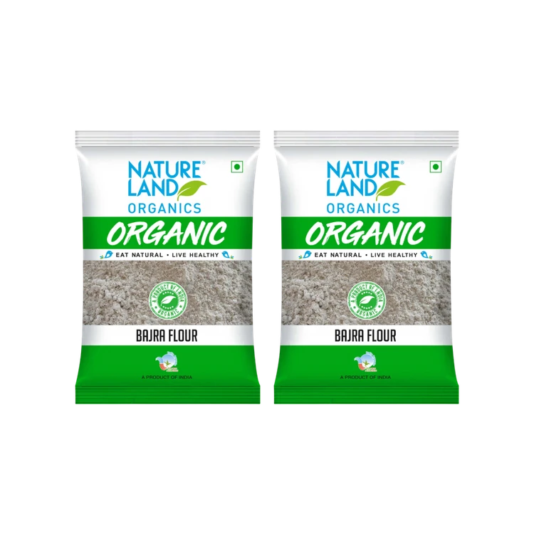Natureland - Organic Bajra Flour - Pack of 2