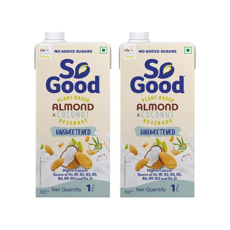 So Good Coconut Unsweetened Almond Beverage - Pack of 2