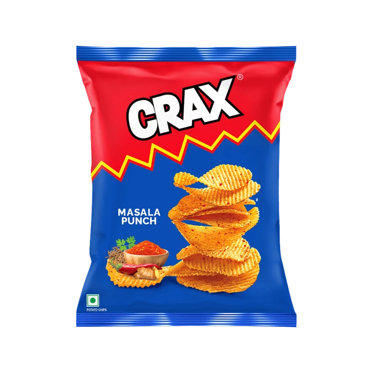 Crax Masala Punch Potato Chips Snacks