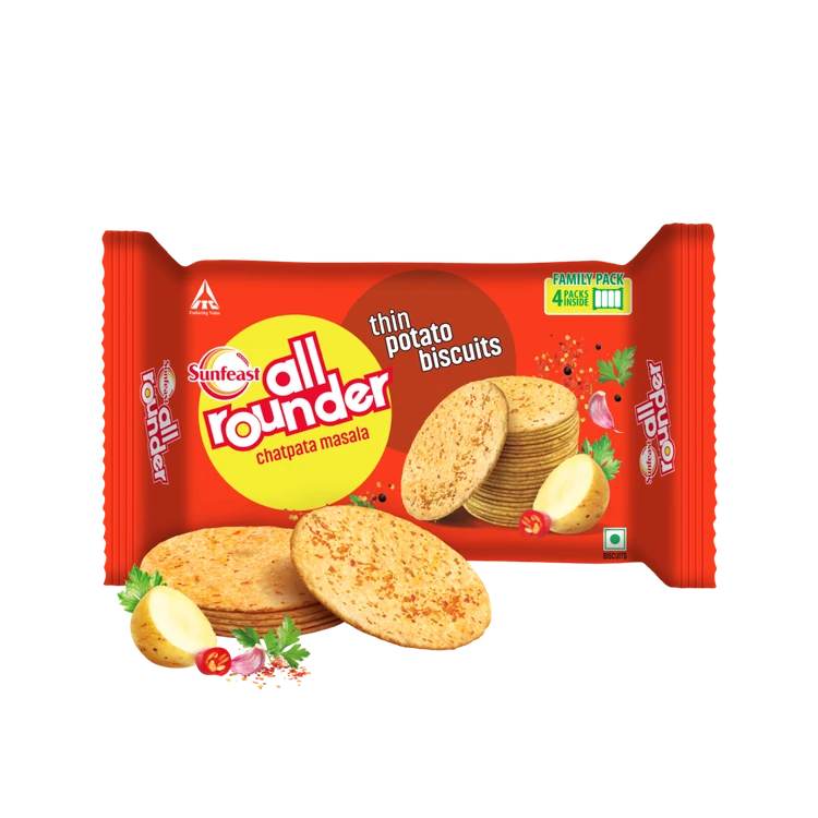 Sunfeast All Rounder Potato Biscuits with Chatpata Masala Flavour